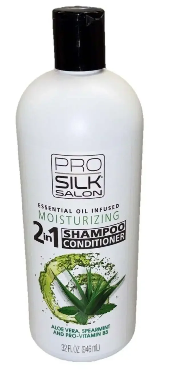 Pro Silk Salon 2-in-1 Moisturizing Shampoo and Conditioner with Aloe Vera, Spear